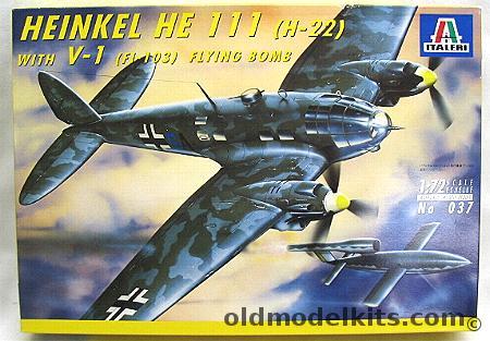 Italeri 1/72 Heinkel He-111 (H-22) with V-1 (FI-103), 037 plastic model kit